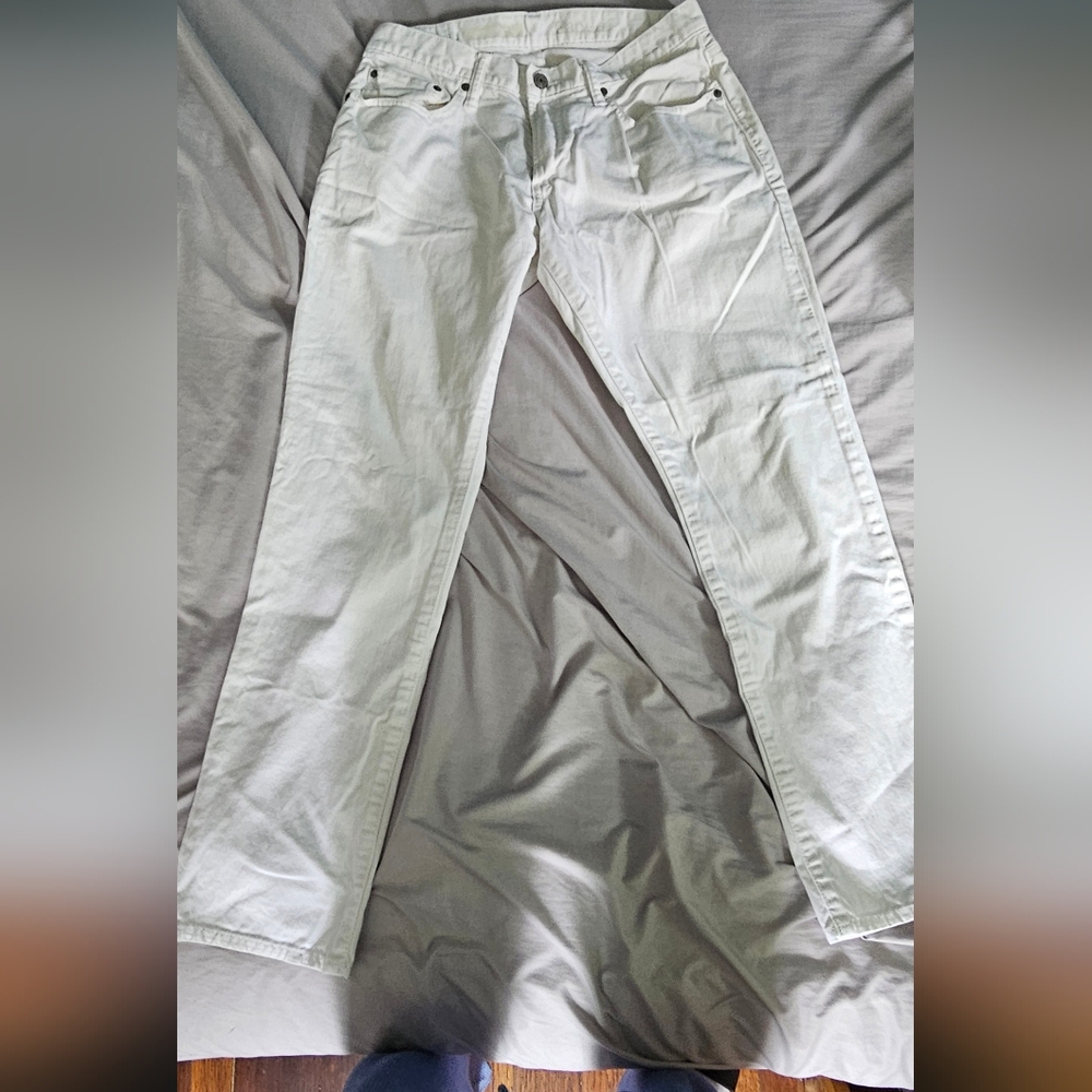 GAP White Skinny Jeans with Soft Denim
